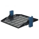 2U 2Post Adjustable Center Mount Shelf 20in Depth (Adjustable Flanges, Vented)