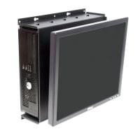 Front view - Dell 780 SFF Wall Mount - shown with PC & monitor