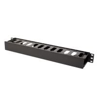 1U Horizontal Cable Management with Cover (180-4407) - Cover Installed
