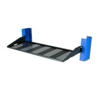 Top view vented flange up - 7" Relay Shelf - 1USHL-022HALF-7UV
