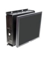 Front view - Dell 780 SFF Wall Mount - shown with PC & monitor