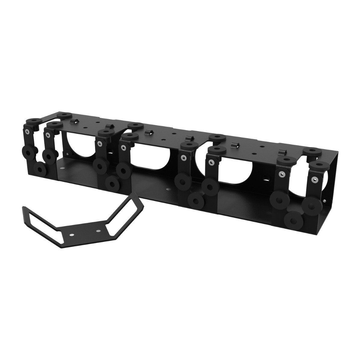 4-Unit Apple 2021 24in iMac Bracket Set for Modular Shelf with Power Adapter Brackets (101-8212) (desktop image) 4-Unit Apple 2021 24in iMac Bracket Set for Modular Shelf with Power Adapter Brackets (101-8212) (desktop image)