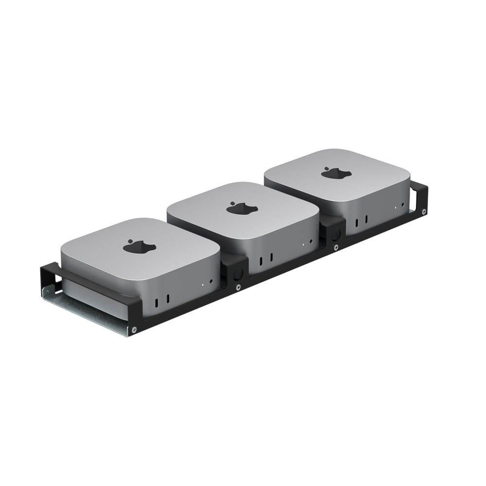 3-Unit Mac Mini Bracket Set for Modular Shelf (M4, 2024) (101-9157) (desktop image) 3-Unit Mac Mini Bracket Set for Modular Shelf (M4, 2024) (101-9157) (desktop image)