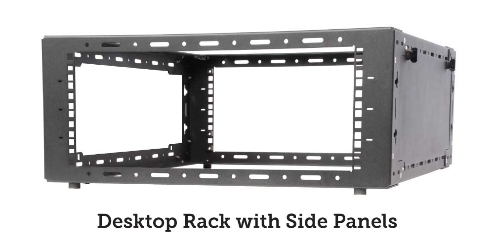 Desktop rack with side panels (desktop image) Desktop rack with side panels (desktop image)