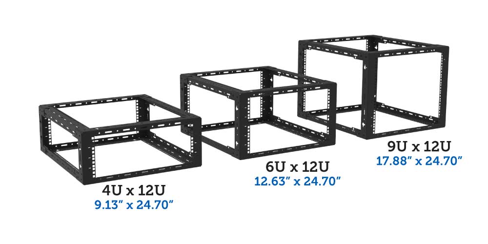 4U, 6U, 9U x 12U desktop rack (desktop image) 4U, 6U, 9U x 12U desktop rack (desktop image)