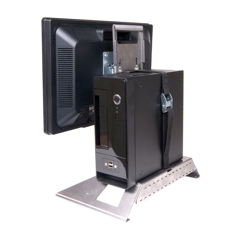 AIO monitor rack for small PC  (desktop image)