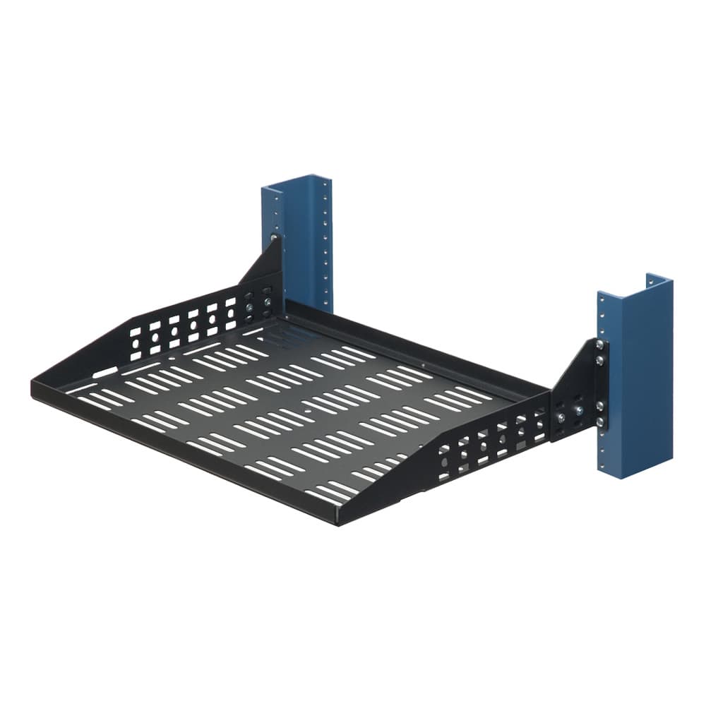 13 Inch Configurable Vented 2Post Rack Shelf (desktop image)